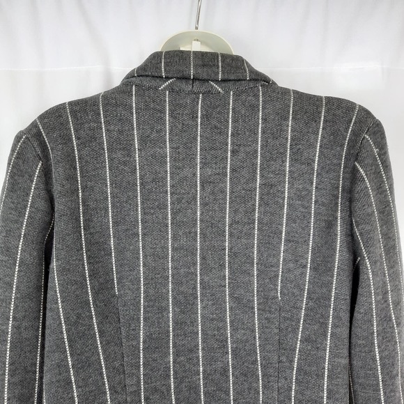 Lauren Ralph Lauren Merino Wool Button Down Pinstripe Blazer, Petite Small - Picture 4 of 16